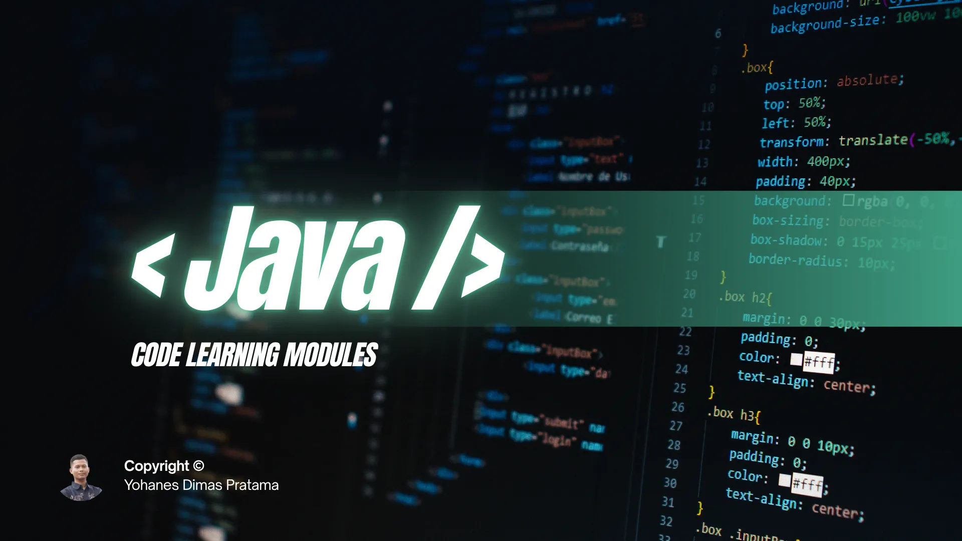 Java Learning Modules - Preview 1